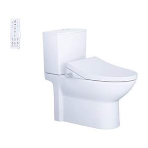 Bàn Cầu kết hợp nắp điện tử Caesar CD1340 + TAF512H