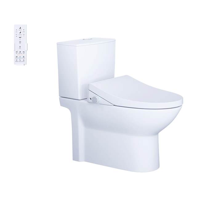 Bàn Cầu kết hợp nắp điện tử Caesar CD1340 + TAF512H