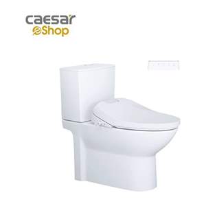 Bàn Cầu kết hợp nắp điện tử Caesar CD1340 + TAF610H