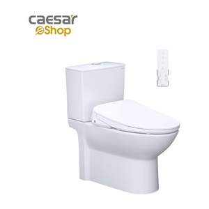 Bàn Cầu kết hợp nắp điện tử Caesar CD1340 + TAF710H