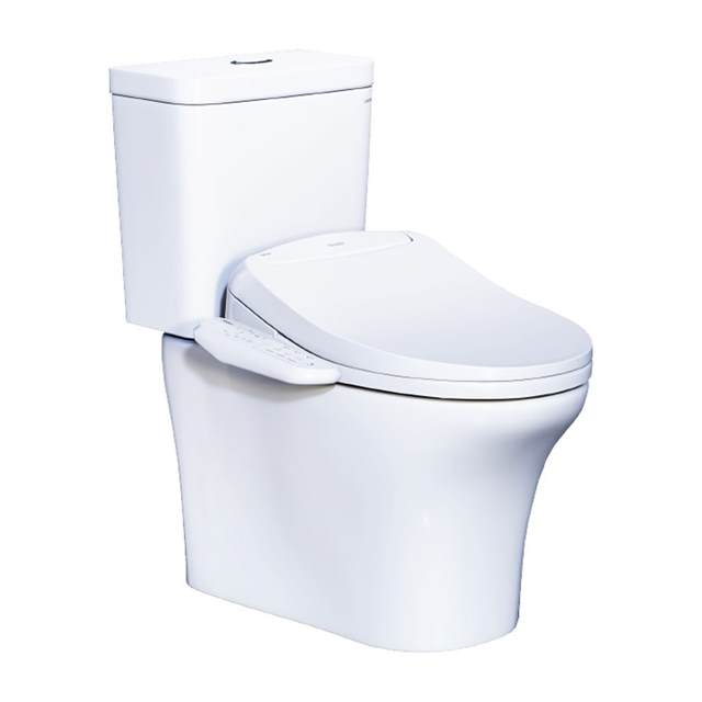Bàn cầu kết hợp nắp điện tử Caesar CD1341 + TAF400H