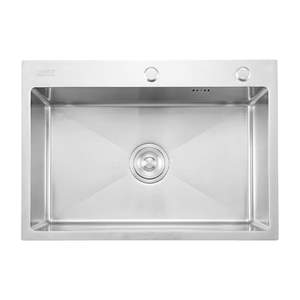 Chậu rửa chén inox 1 hộc Caesar KSH01H060SX