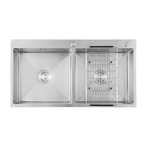 Chậu rửa chén inox 2 hộc Caesar KSH02H100SX