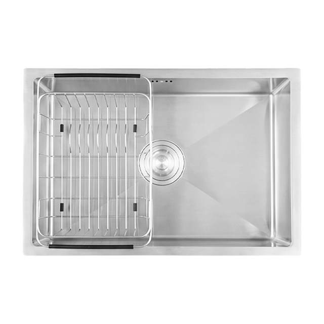 Chậu rửa chén inox 1 hộc âm viền Caesar KSH11H060SX