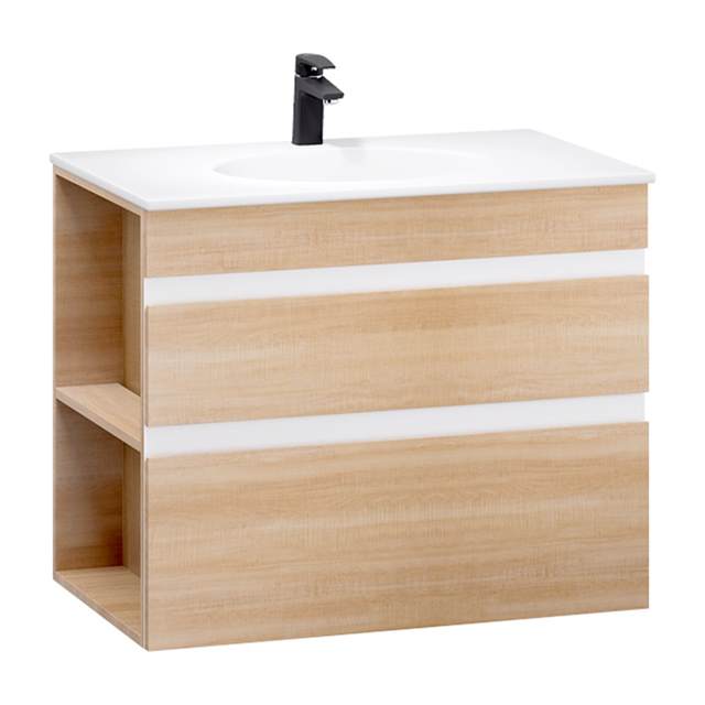 Lavabo kết hợp tủ treo lavabo Caesar LF5026 + EH15026DDLW7V