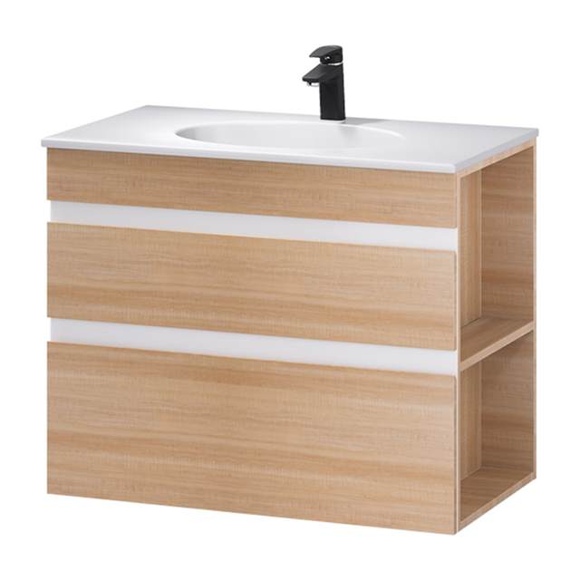 Lavabo kết hợp tủ treo lavabo Caesar LF5026 + EH15026DDRW7V
