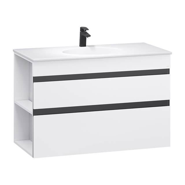 Lavabo kết hợp tủ treo lavabo Caesar LF5028 + EH15028DDLV