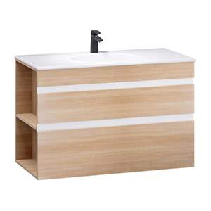 Lavabo kết hợp tủ treo lavabo Caesar LF5028 + EH15028DDLW7V