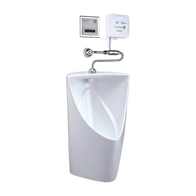 Bệ tiểu Nam (treo tường) + Xả tiểu + Máy tạo Ozon Caesar U0233 + A637 + A610OZ
