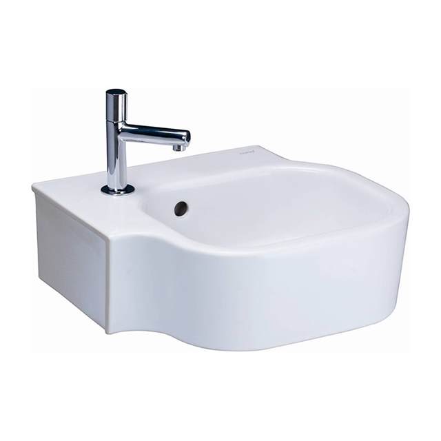 C04017 Chậu góc treo tường (lắp đặt ở góc trái hoặc phải) COTTO SPACE-CORNER