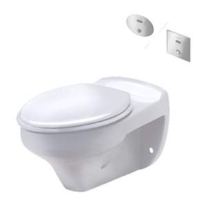 C45017 / CT4802AC / CT483AC - Bồn cầu treo tường, không két nước, van tự động và van ấn (âm tường) COTTO AMANDA