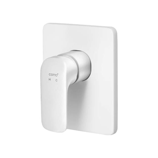 Cotto CT2146A#WH- Củ sen tắm nóng lạnh âm tường SCIROCCO