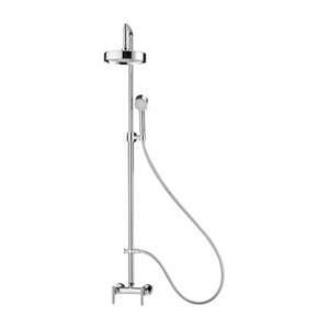 Bộ vòi sen đứng Cotto CT276C20WS với đầu sen cầm tay 3 chức năng và đầu sen cố định 8 inch, model CROSS