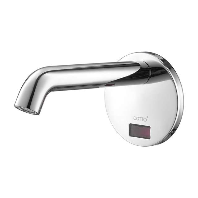 CT538AC Vòi chậu / lavabo COTTO nước lạnh cảm ứng gắn tường (Dùng điện)