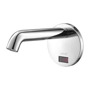 CT538DC Vòi chậu / lavabo COTTO nước lạnh cảm ứng gắn tường (Dùng pin)