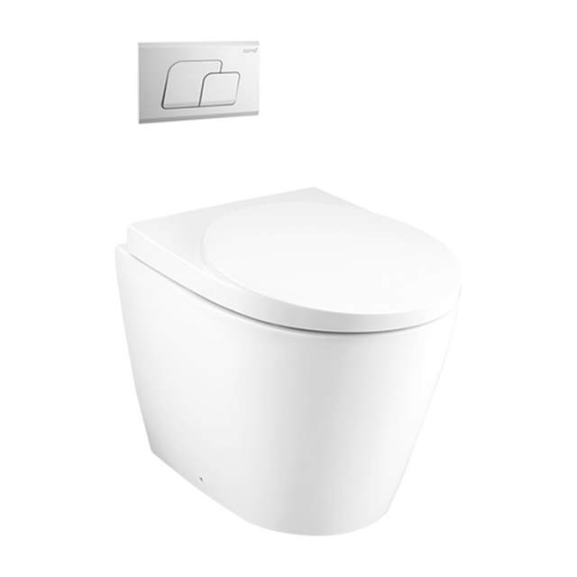 COTTO Bàn cầu đặt sàn nắp đóng êm Oval SC19507(F)