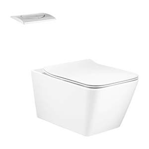 COTTO Bàn cầu treo tường nắp đóng êm Simply Modish SC197627(T)