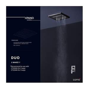 XPANO DUO - Sen tắm đứng COTTO gắn trần