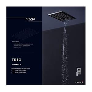 XPANO SOLE - Sen tắm đứng COTTO gắn trần