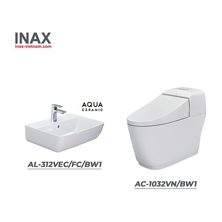 Combo INAX AC-1032VN/BW1 + AL-312VEC/FC/BW1