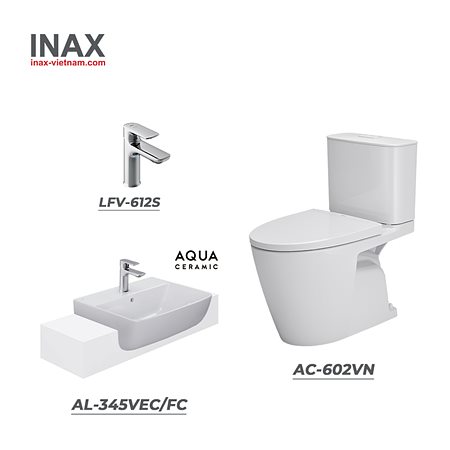 Combo INAX AC-602VN + AL-345VEC/FC + LFV-612S
