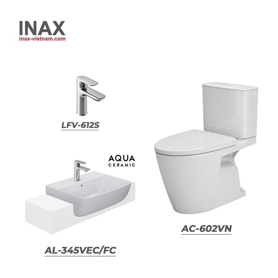 Combo INAX AC-602VN + AL-345VEC/FC + LFV-612S
