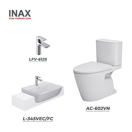Combo INAX AC-602VN + L-345VEC/FC + LFV-612S