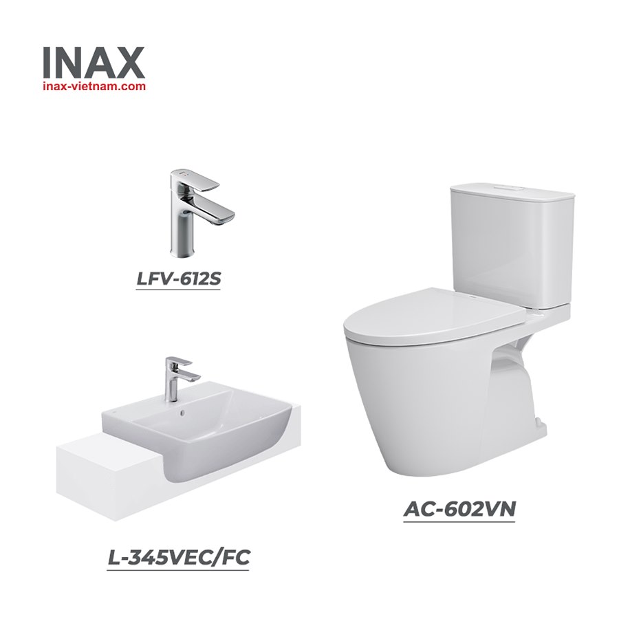Combo INAX AC-602VN + L-345VEC/FC + LFV-612S