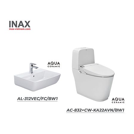 Combo INAX AC-832+CW-KA22AVN/BW1+ AL-312VEC/FC/BW1
