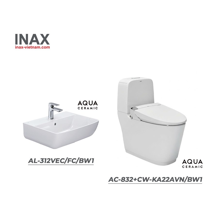 Combo INAX AC-832+CW-KA22AVN/BW1+ AL-312VEC/FC/BW1