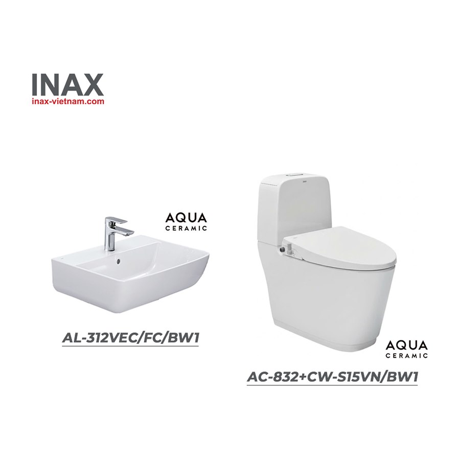 Combo INAX AC-832 + CW-S15VN/BW1 + AL-312VEC/FC/BW1