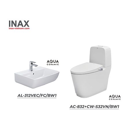 Combo INAX AC-832+CW-S32VN/BW1+ AL-312VEC/FC/BW1