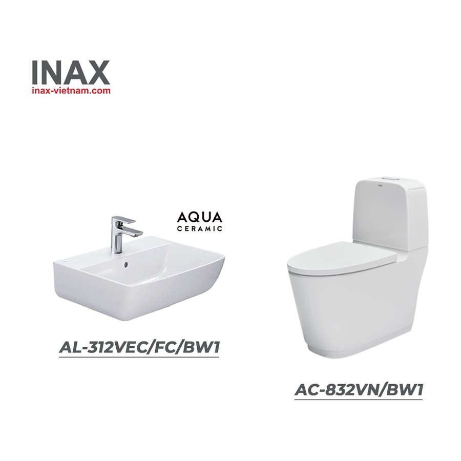 Combo INAX AC-832VN/BW1+AL-312VEC/FC/BW1