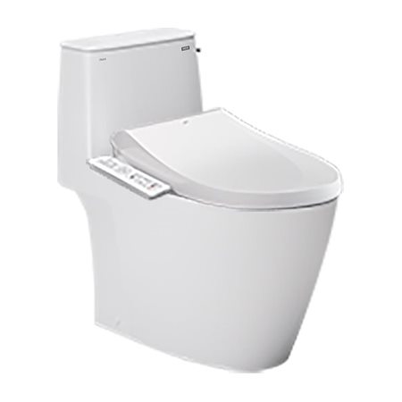 Bồn cầu 1 khối kết hợp nắp rửa điện tử INAX AC-912+CW-H18VN