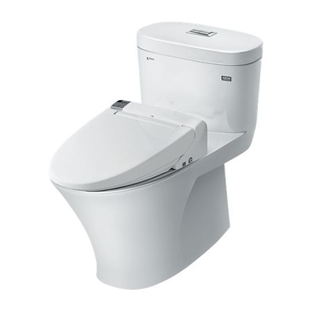 Bồn cầu 1 khối kết hợp nắp rửa điện tử INAX AC-959A+CW-KA22AVN