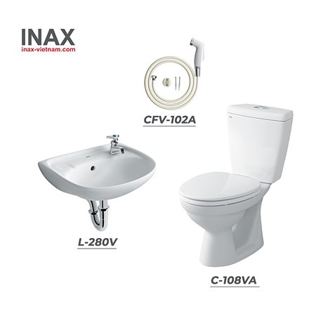 Combo thiết bị vệ sinh INAX C-108VA + L-280V + CFV-102A