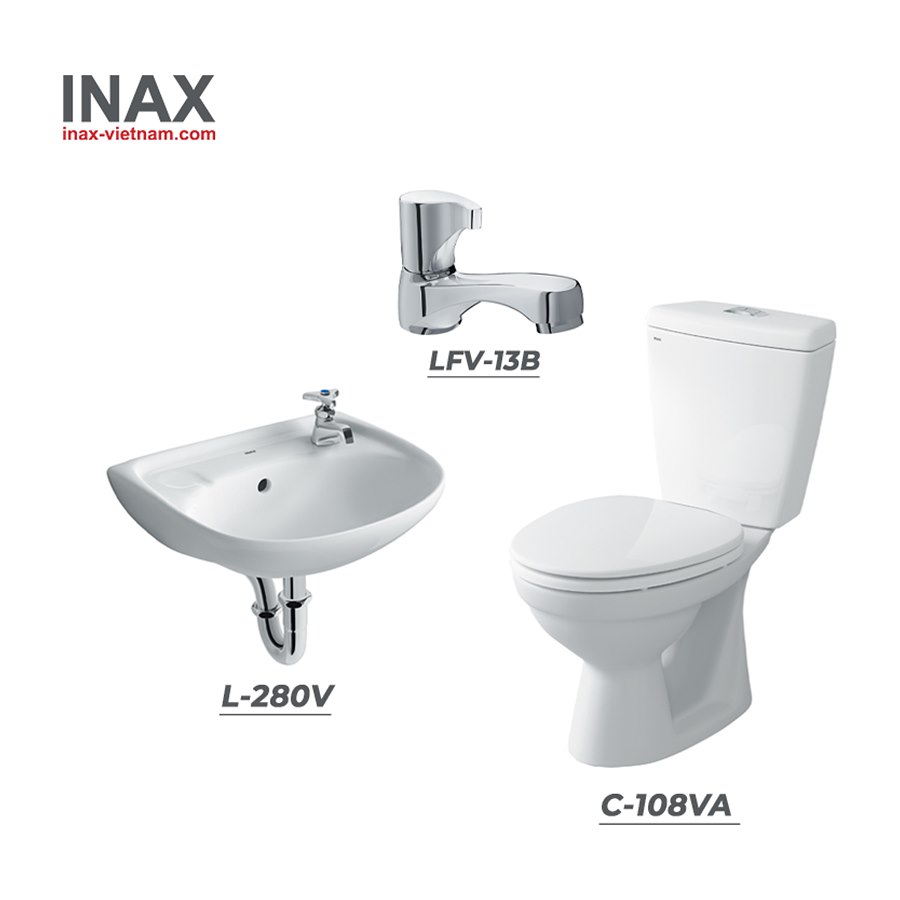 Combo thiết bị vệ sinh INAX C-108VA + L-280V + LFV-13B
