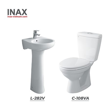 Combo thiết bị vệ sinh INAX C-108VA + L-282V