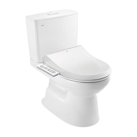 Bồn cầu 2 khối kết hợp nắp rửa điện tử INAX C-514A+CW-H17VN