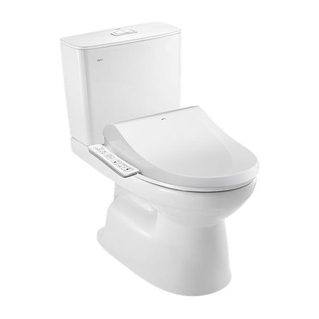 Bồn cầu 2 khối kết hợp nắp rửa điện tử INAX C-514A+CW-H18VN