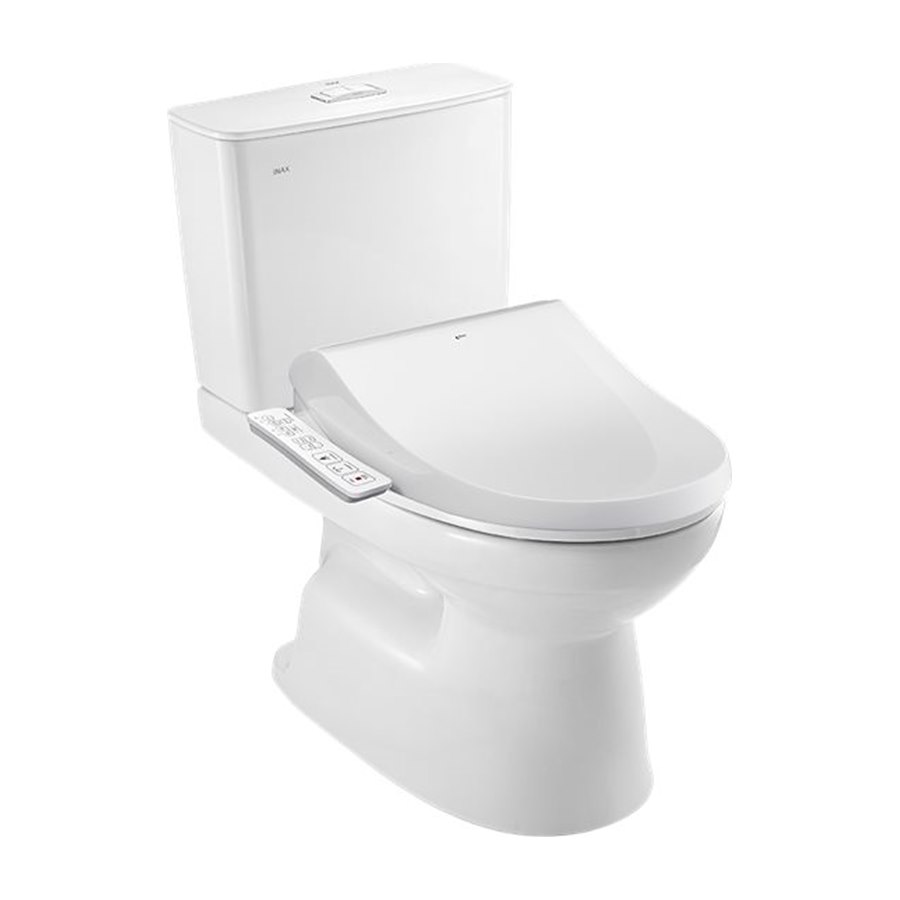 Bồn cầu 2 khối kết hợp nắp rửa điện tử INAX C-514A+CW-H18VN
