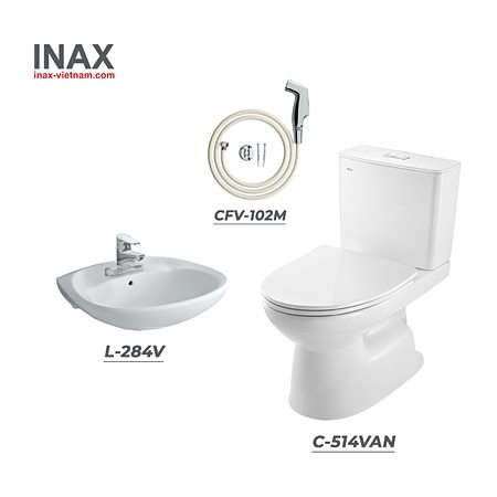 Combo thiết bị vệ sinh INAX C-514VAN+L-284V+CFV-102M