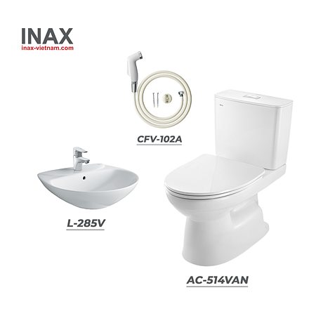 Combo thiết bị vệ sinh INAX C-514VAN+L-285V+CFV-102A