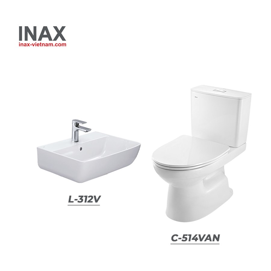 Combo thiết bị vệ sinh INAX C-514VAN+L-312V