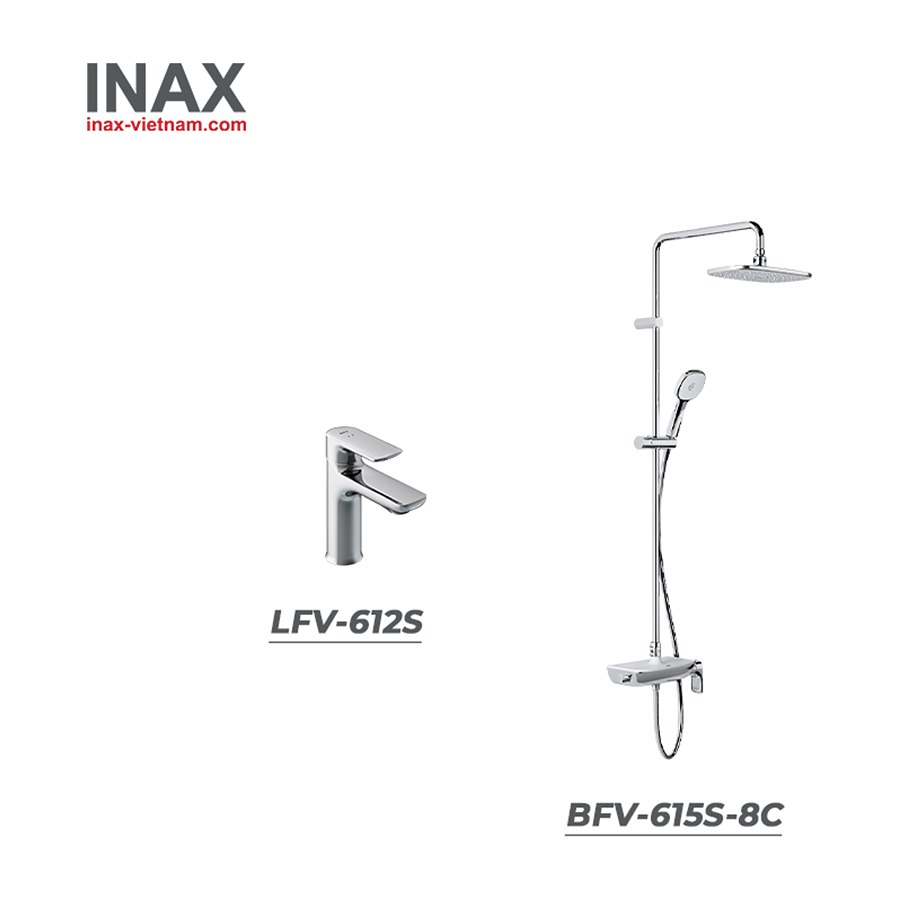 Combo thiết bị vệ sinh INAX LFV-612S + BFV-615S-8C