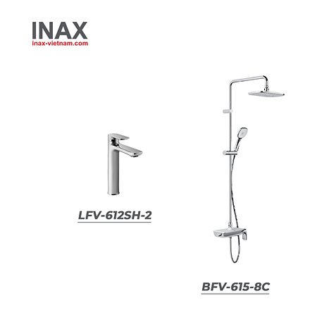 Combo thiết bị vệ sinh INAX LFV-612SH-2 + BFV-615S-8C