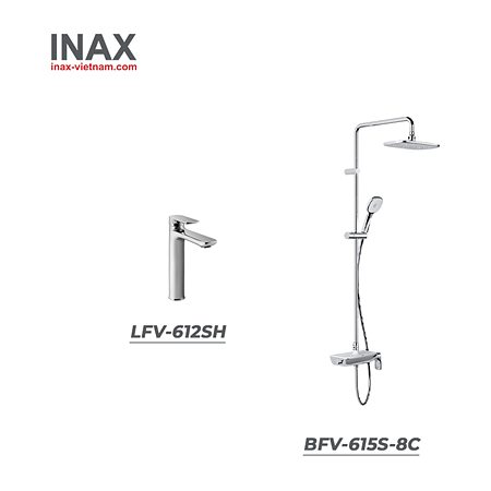 Combo thiết bị vệ sinh INAX LFV-612SH + BFV-615S-8C