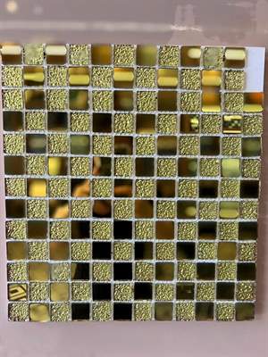 Gạch mosaic Gạch mosaic gương vàng – mẫu 2 30x30