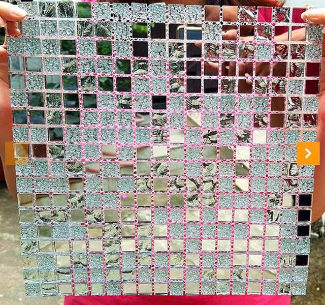 Gạch mosaic Gạch mosaic gương bạc – mẫu 2 30x30