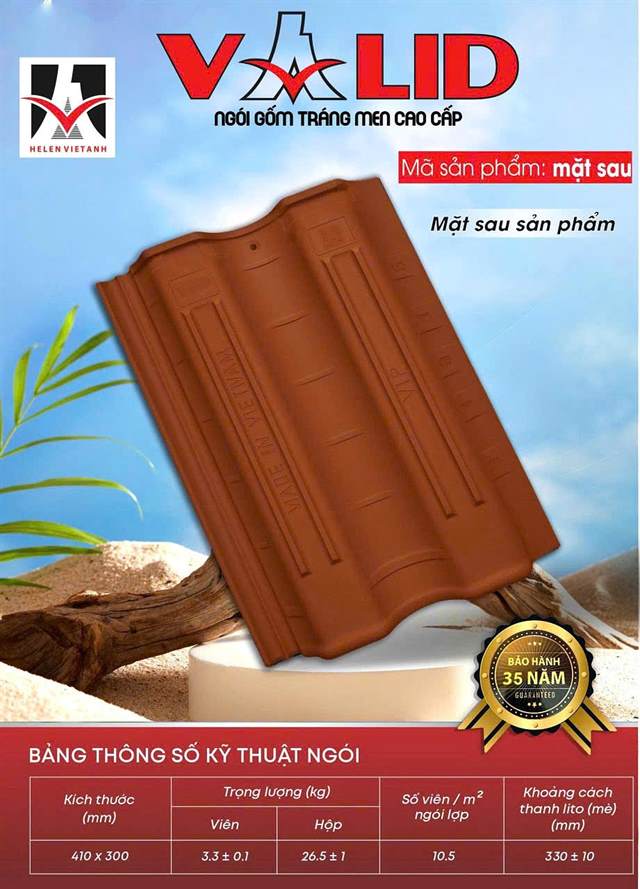 Ngói sóng Việt Anh – mẫu 1